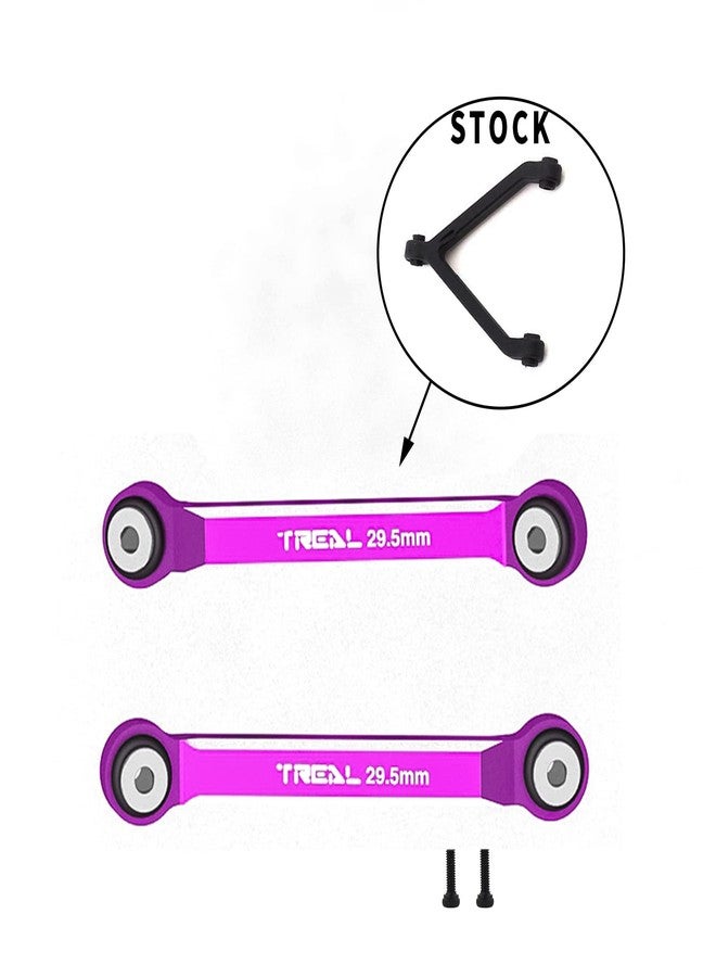 TREAL SCX24 Upper 2 Links （4 Links Conversion） 29.5mm Alu#7075 for Axial SCX24 Deadbolt Betty 1/24 Scale Trucks (Purple) - Image 2